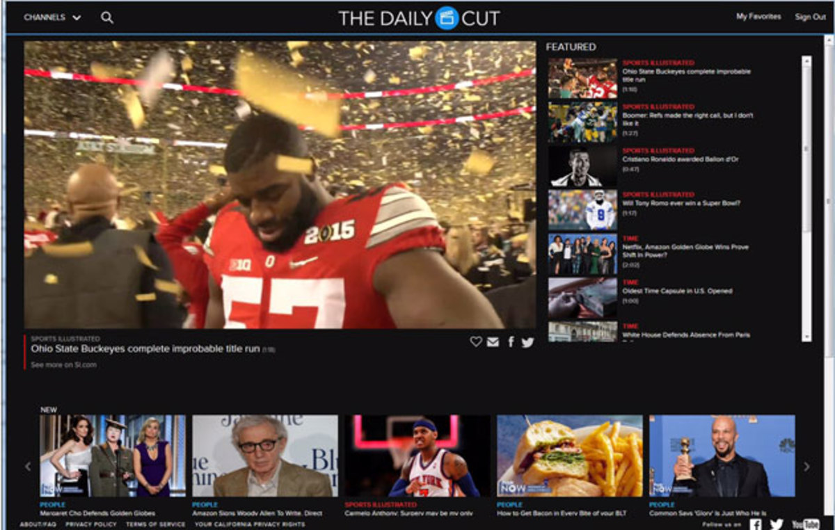 Time Inc. launches new Daily Cut video platform Sports Illustrated