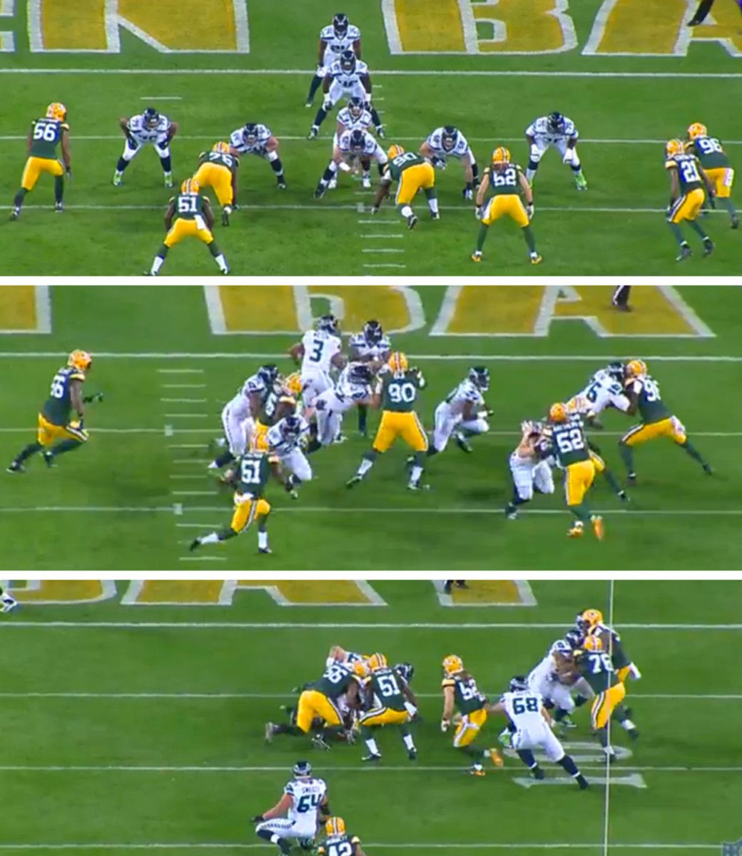 This play looked good pre-snap, but went bad fast. (Courtesy NFL Game Pass)