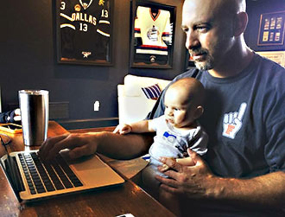 FANSeye's creator with son Liam.