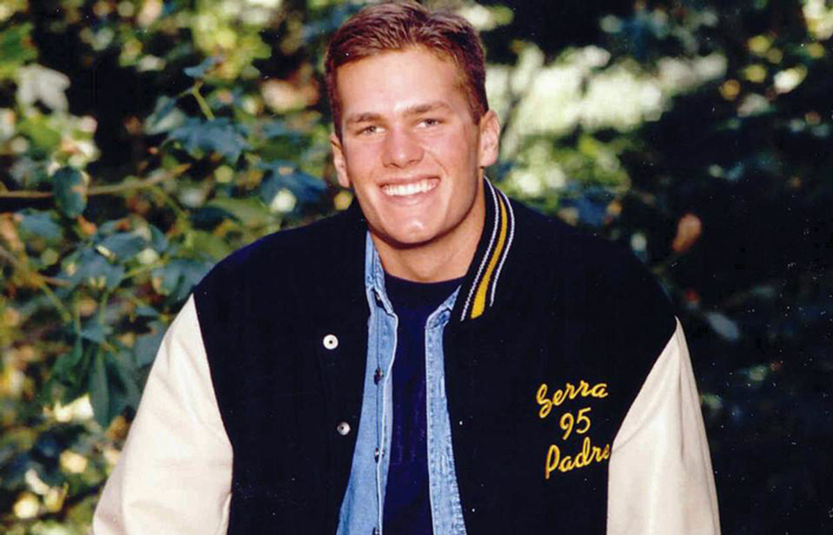 Tom Brady during his high school years. (Junipero Serra High School)