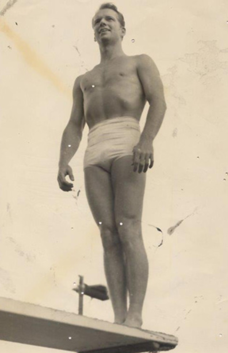 Wayne was a favorite of Riefenstahl's because of his physique and Aryan features.