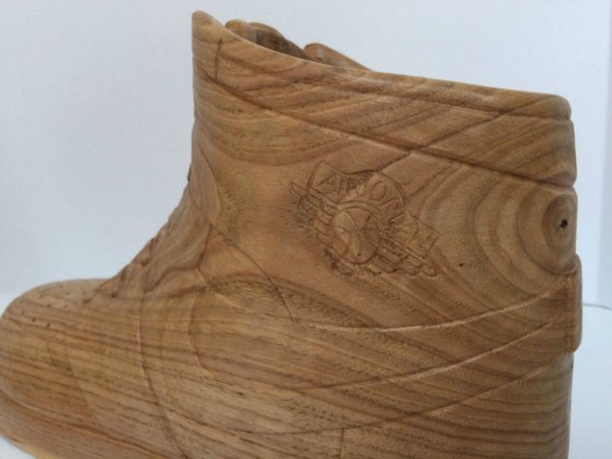 Wooden Air Jordan 1s on eBay for $10 