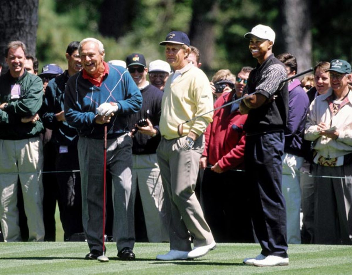 Arnold Palmer, Jack Nicklaus, Tiger Woods
