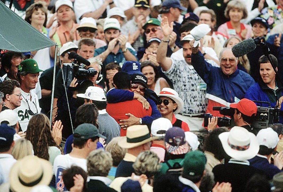 Tiger Woods and parents