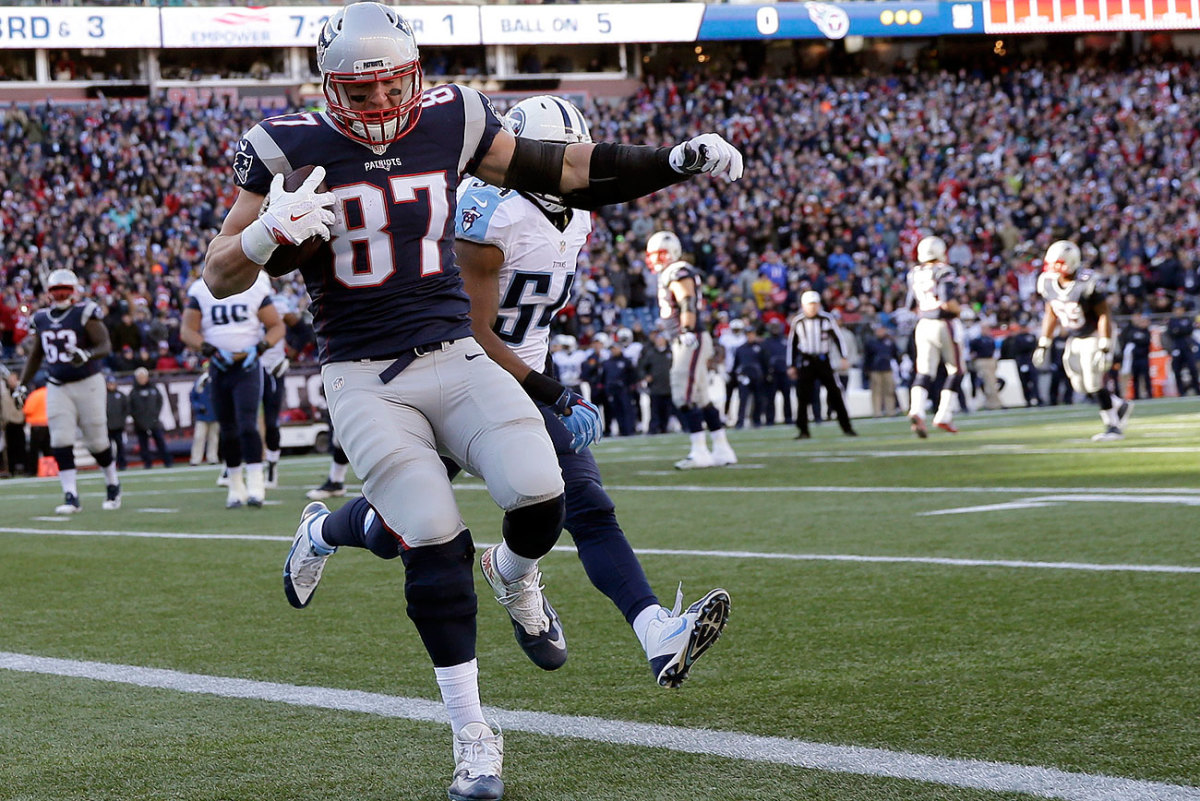 Rob Gronkowski has double-digit touchdowns in each of his first six seasons, save 2013 when he missed nine games with a knee injury.