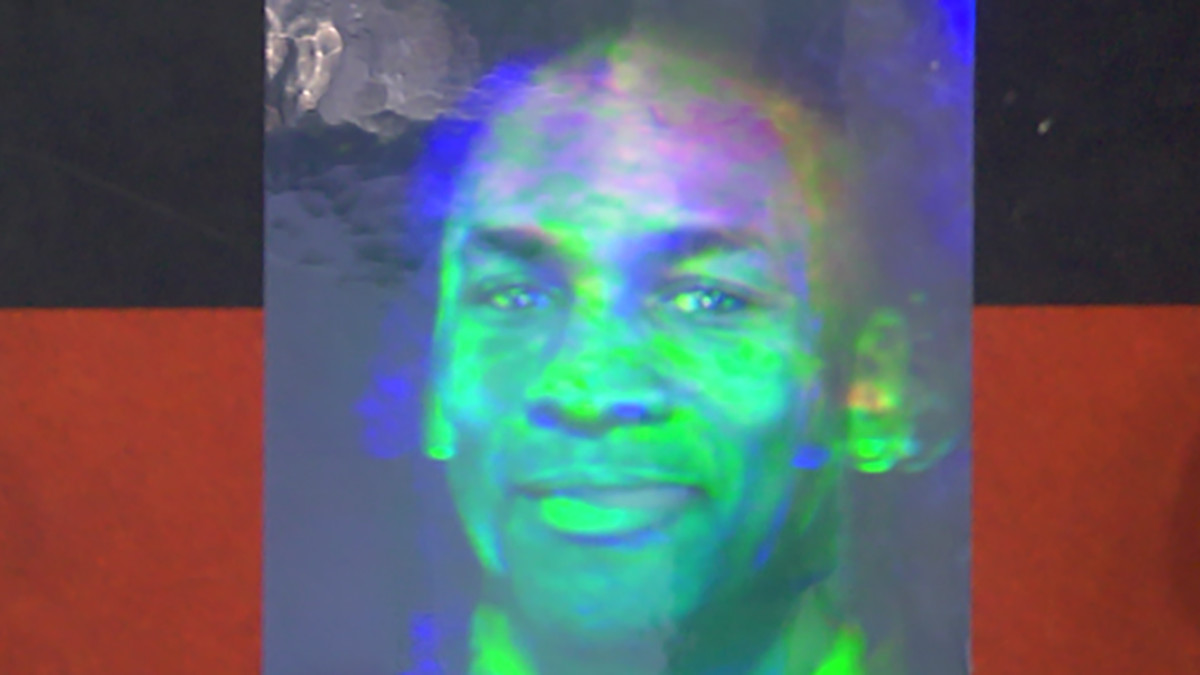 Take a look Michael Jordan's 1991 "Sportsman of the Year" hologram