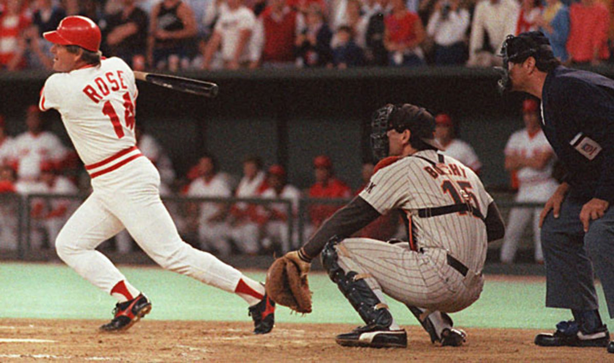 Rose finally passed Ty Cobb to become baseball's all-time hit king with No. 4,192 on Sept. 11, 1985.