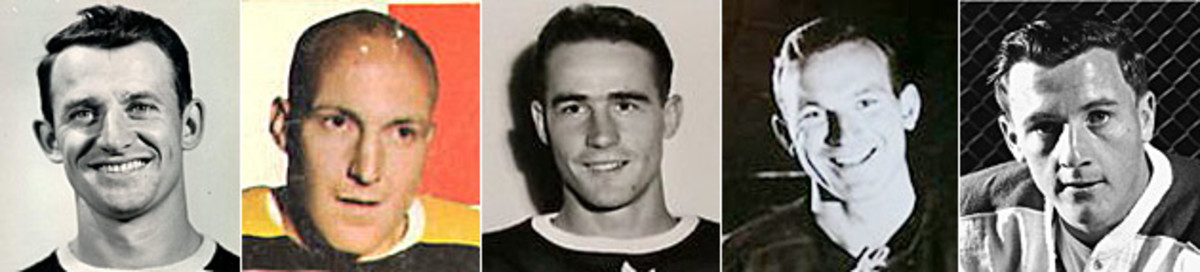 Bill Quackenbush, Bob Armstrong, Jim Morrison, Jack McIntyre, Dickie Moore