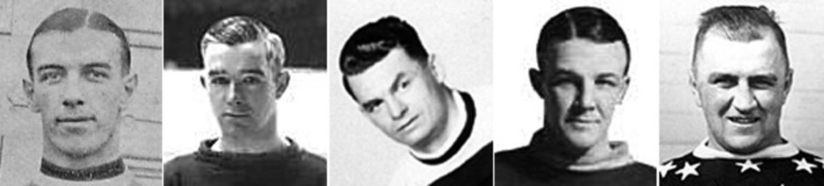 Billy Boucher, Francis Cain, Frank Finnigan, Reg Noble, Charlie Langlois