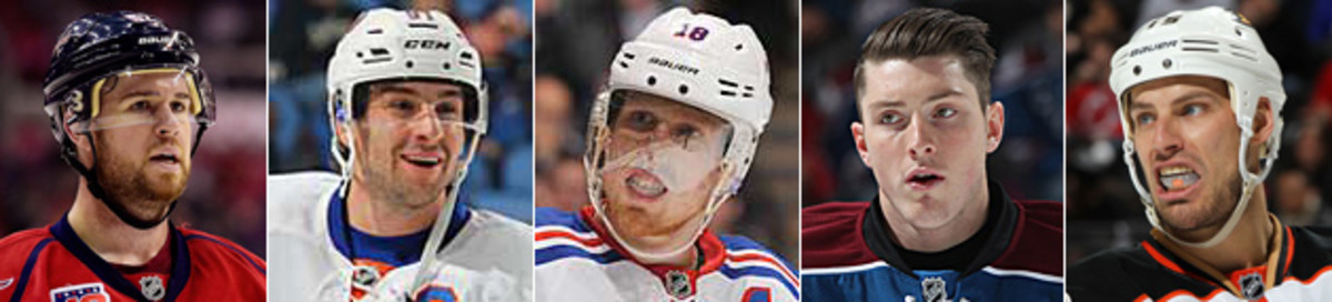 Mike Green, John Tavares, Marc Staal, Matt Duchene, Ryan Getzlaf 