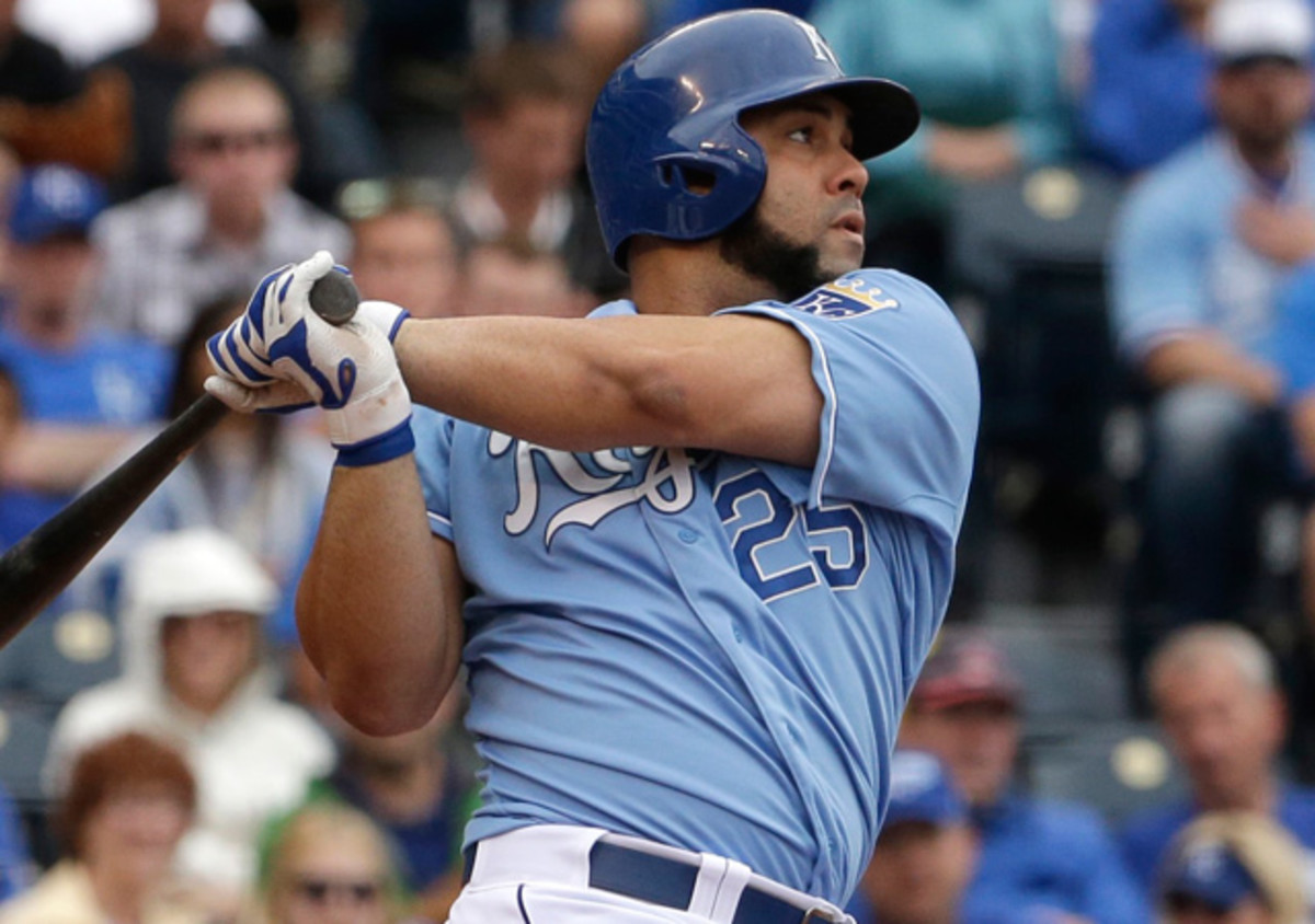 Kendrys Morales, who was signed to a two-year deal this winter, leads the Royals with 30 RBIs on the season.