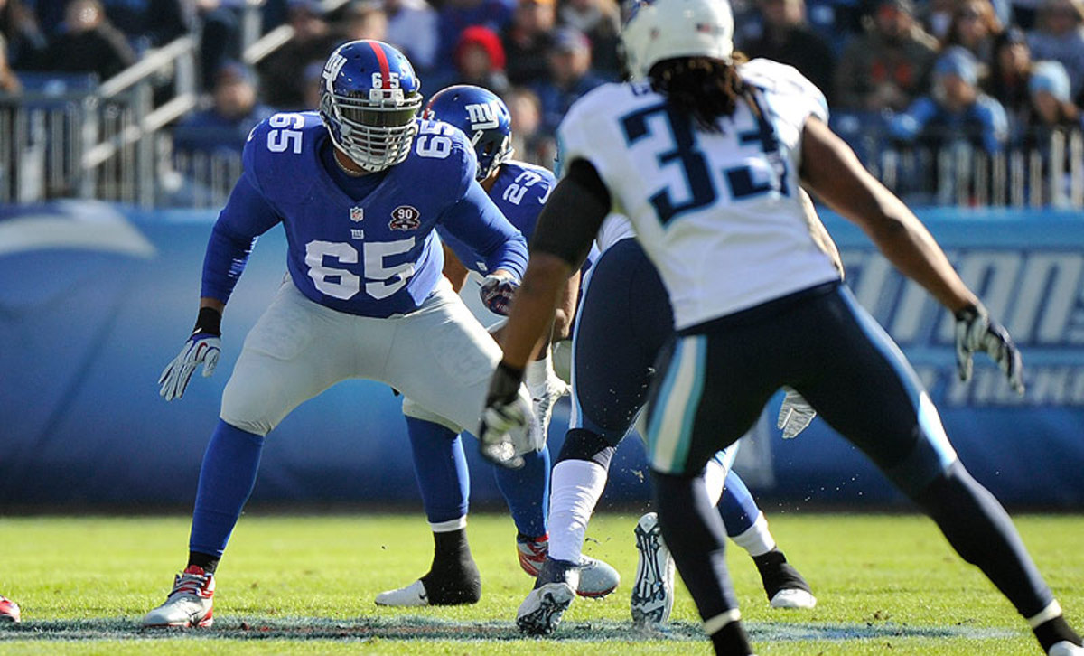 Will Beatty is expected to miss 5-6 months after tearing his pectoral muscle while lifting weights. (Frederick Breedon/Getty Images)