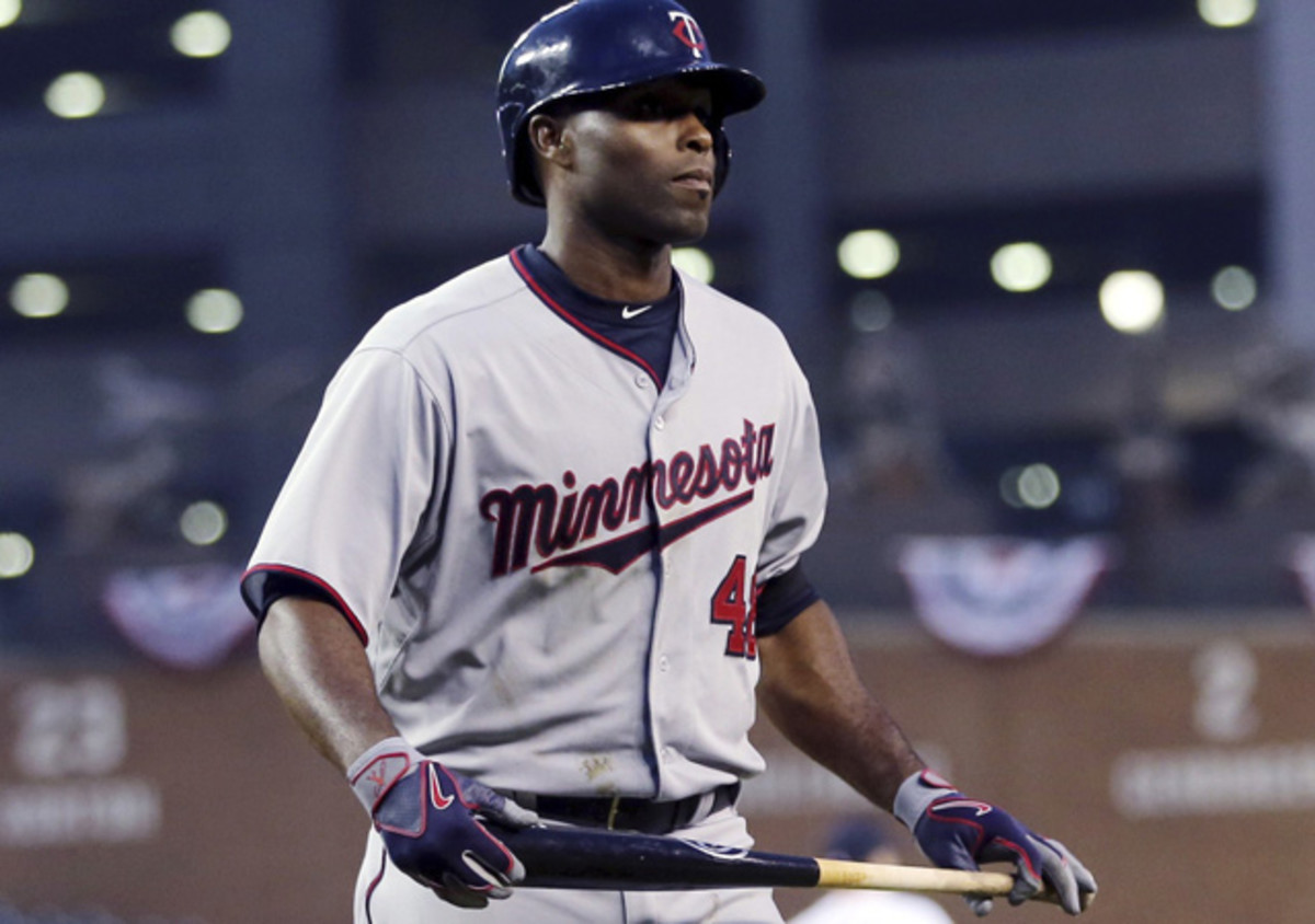 Torii Hunter has just three hits in 23 at-bats for the 1–6 Twins.