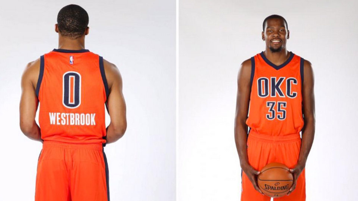 Oklahoma City Thunder unveil orange alternate jerseys - Sports ...