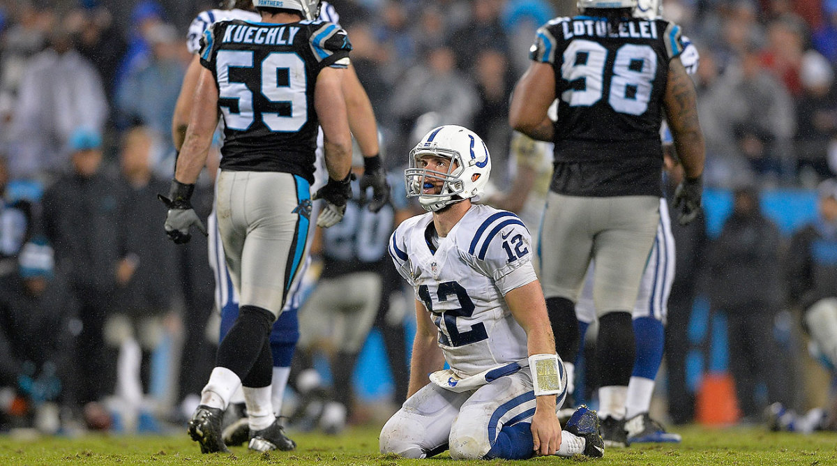 The Colts are 1-5 in games started by Andrew Luck this season.