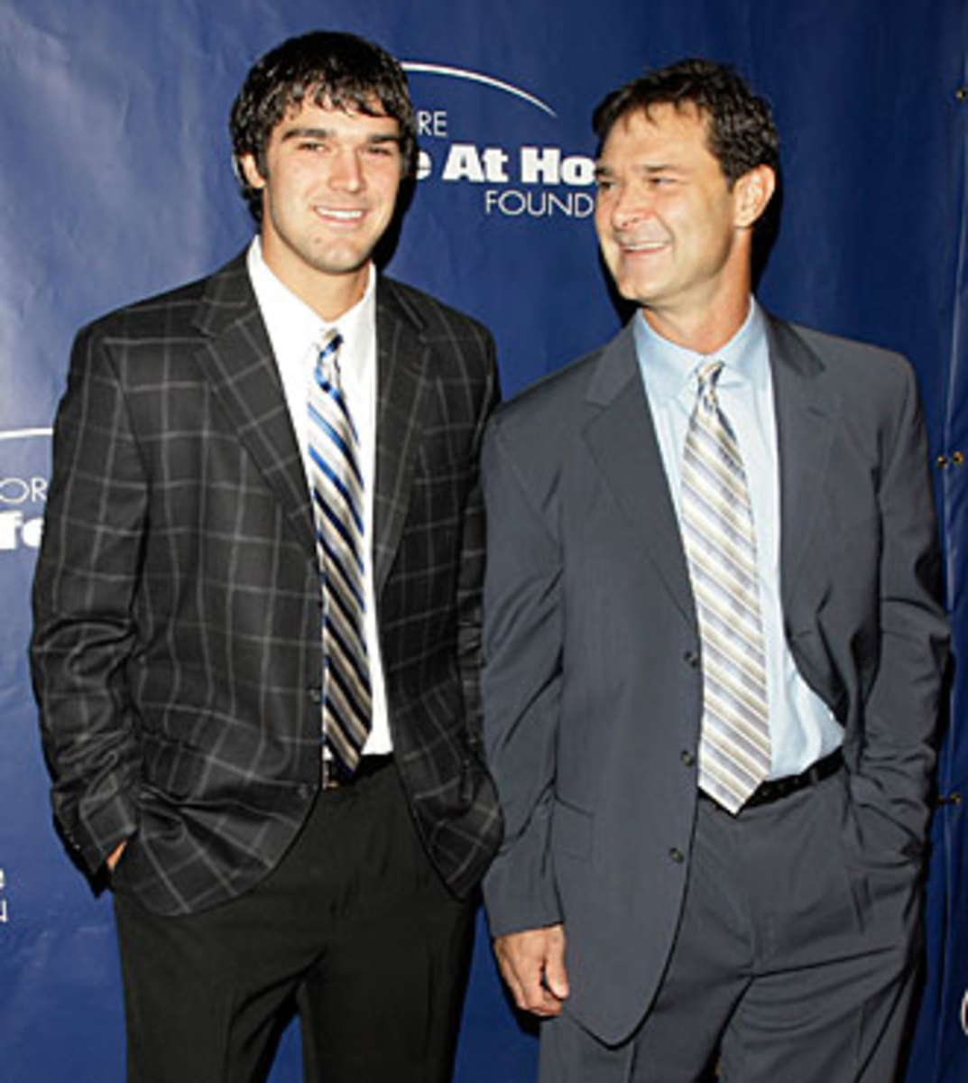 Preston (left) couldn't follow suit as a big leaguer like his dad, but Don encouraged him to go back to school.