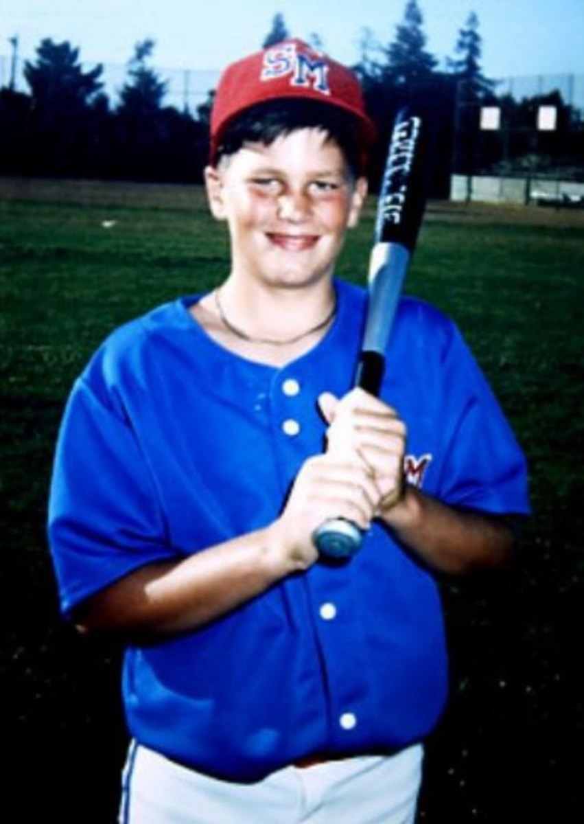 Young Tom Brady Baseball photo