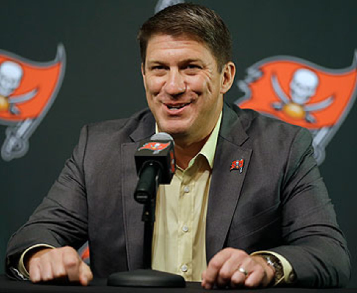 Jason Licht has been tasked with helping the Bucs achieve their first winning season since 2010. (Chris O'Meara/AP)