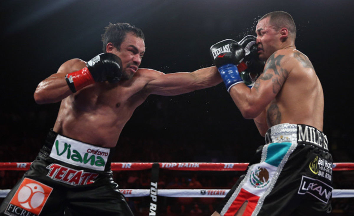 Juan Manuel Marquez helped give the refurbished Forum a show with his battering of Mike Alvarado.