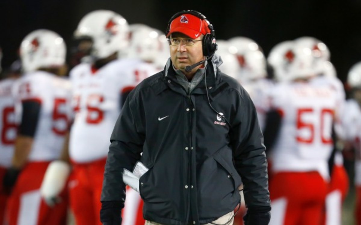 Pete Lembo has a 25-13 record, with 1 bowl game appearance, in his three seasons at Ball State. (AP Photo/Jeff Haynes)