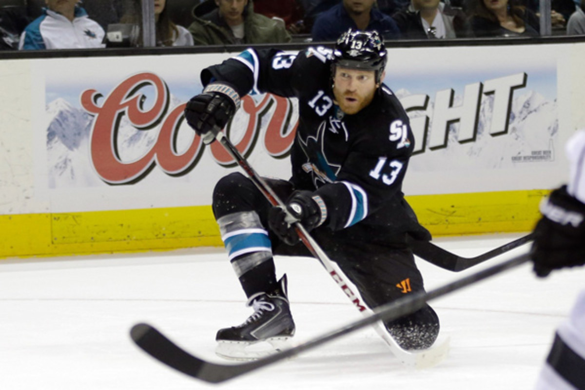 Fourth-liner Raffi Torres turned out to be a catalyst for the Sharks' explosive attack. (Ezra Shaw/Getty Images)
