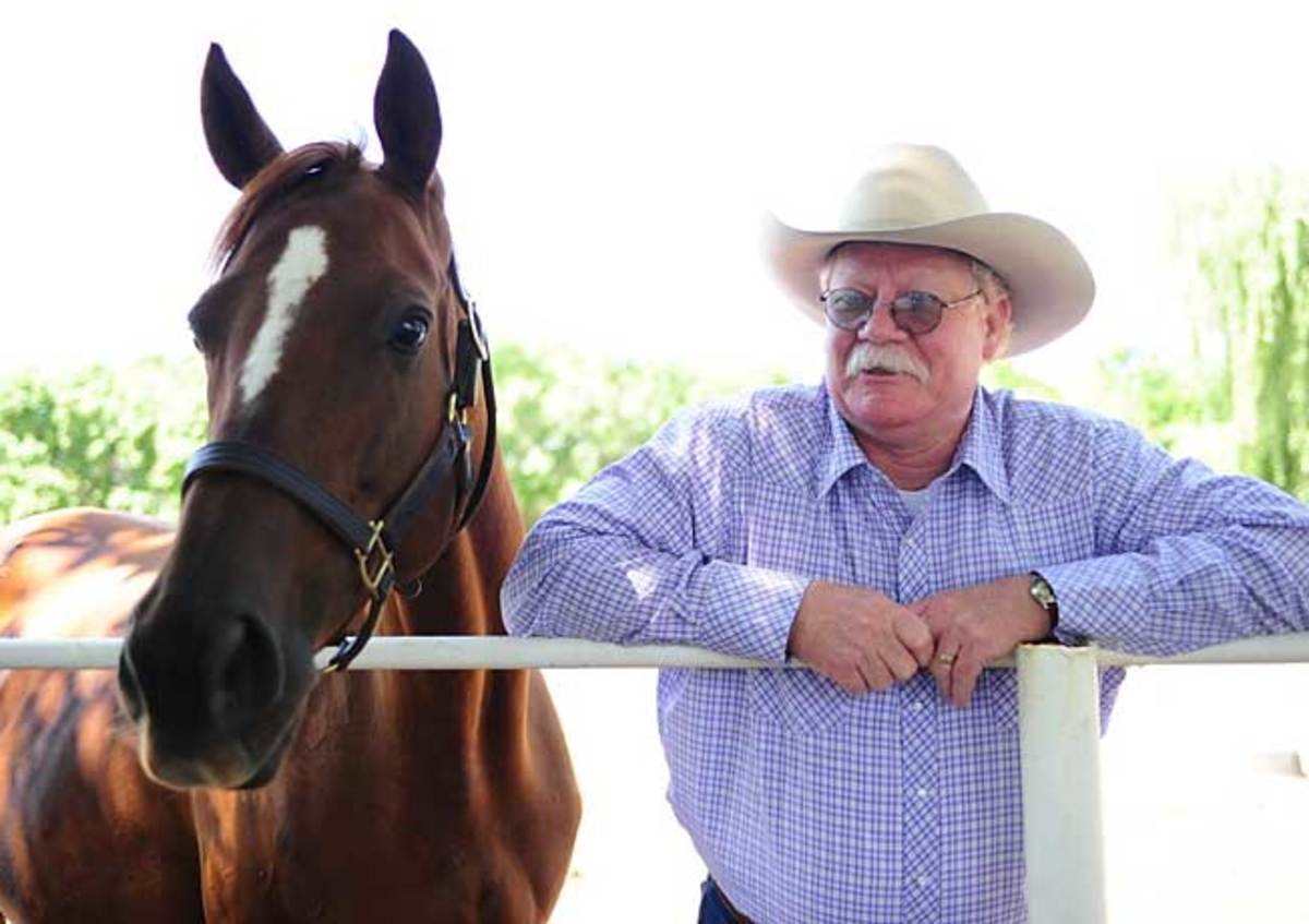 Love the Chase posed with Steve Coburn a few weeks before California Chrome won the Kentucky Derby.