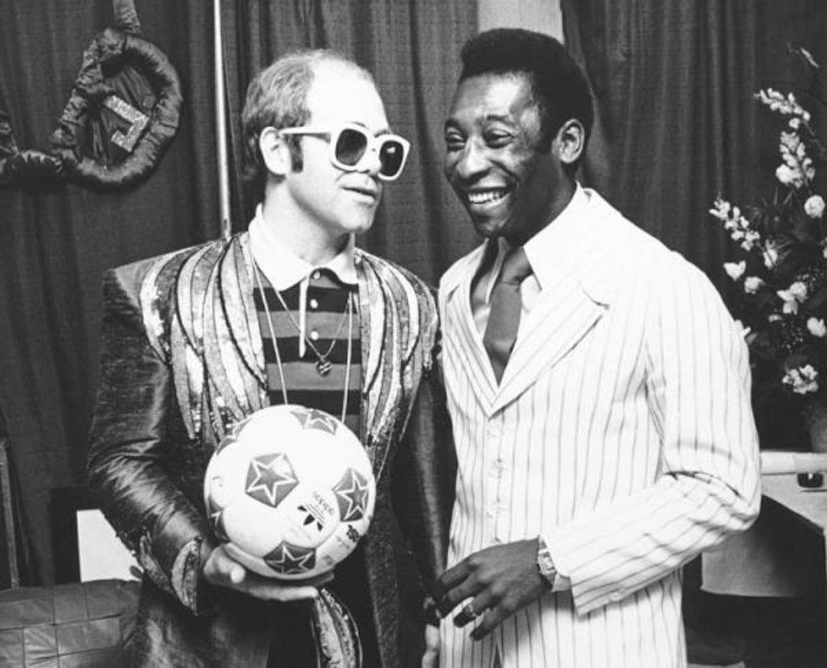 Elton John and Pele :: AP