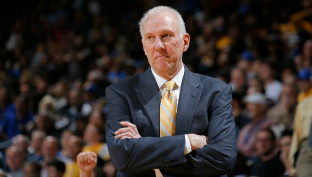 Gregg Popovich joins Don Nelson and Pat Riley as three-time Coach of the Year winners. (Rocky Widner/NBAE via Getty Images)