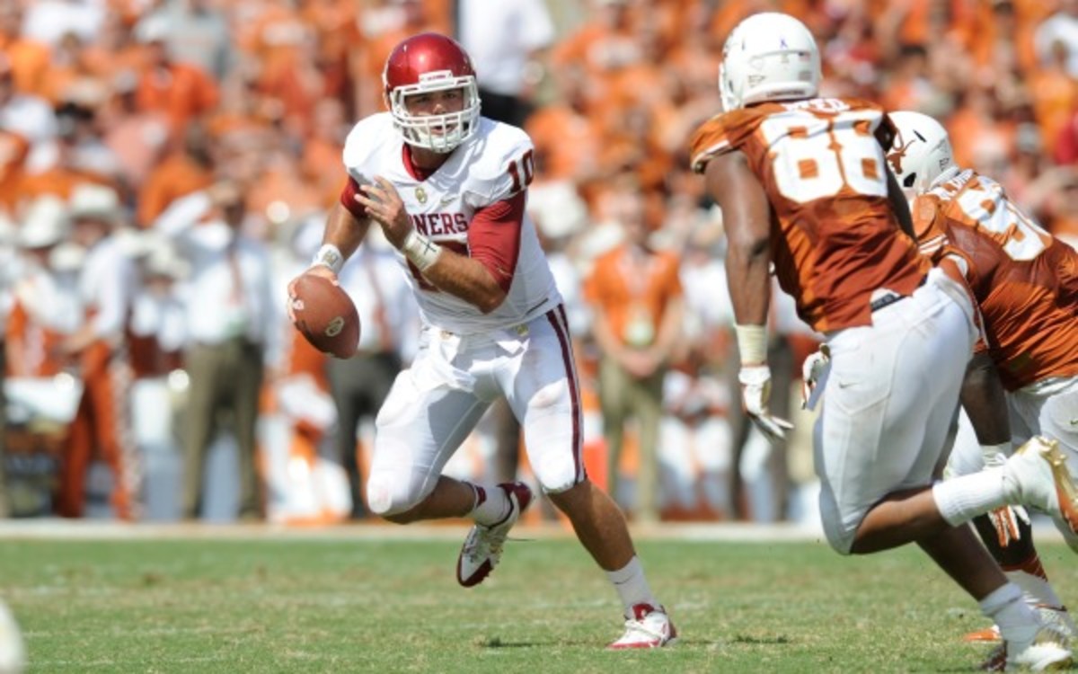 Oklahoma and Texas have split the last 10 Red River Showdowns between the schools. (Cal Sport Media via AP Images)
