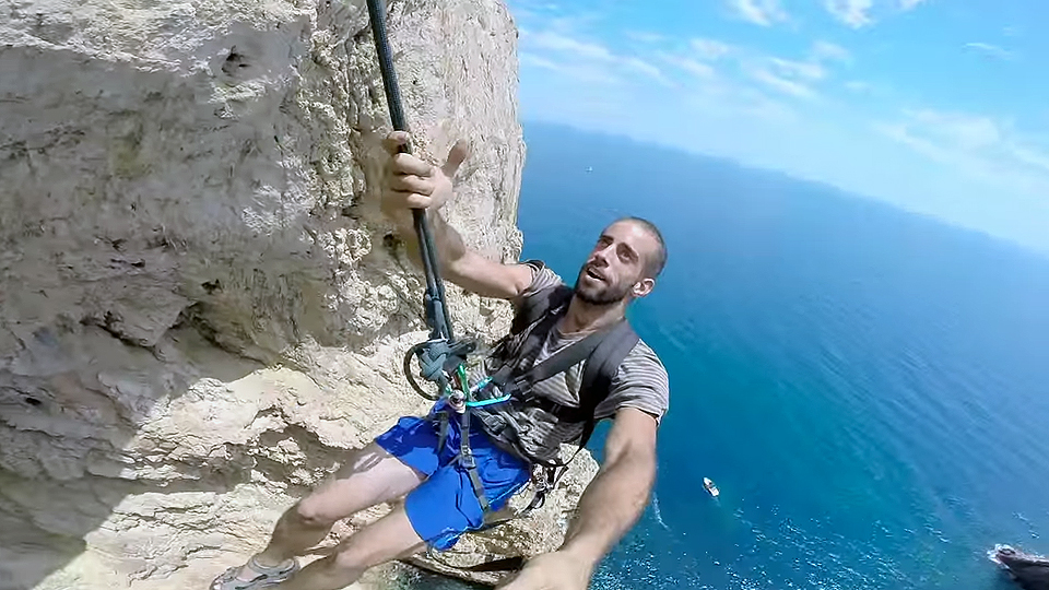 Free Fallin' Go for a ride on the Highline Rope Swing in Spain