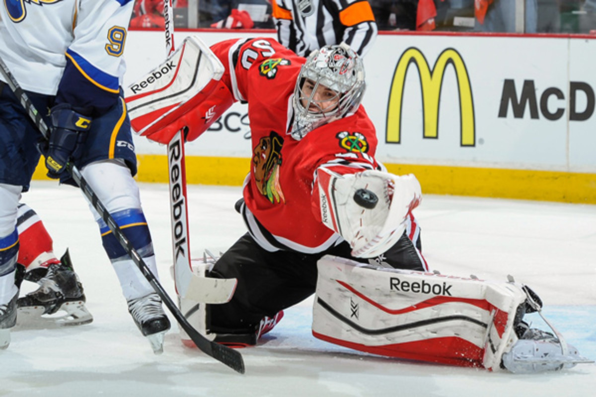 Corey Crawford regained his form and the Blackhawks followed suit. (Bill Smith/NHLI via Getty Images)