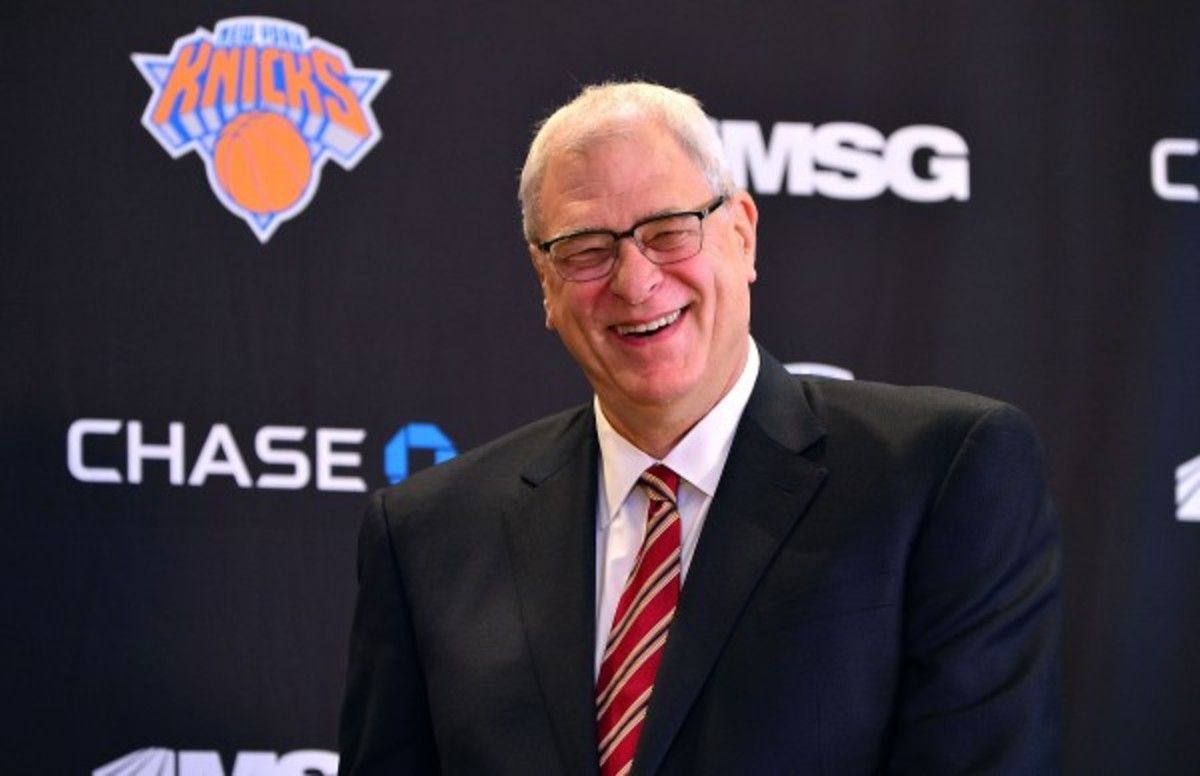 Phil Jackson said the Sixers and Bucks are two teams the Knicks will look to make a deal with for the second round pick. (James Devaney/Getty Images)