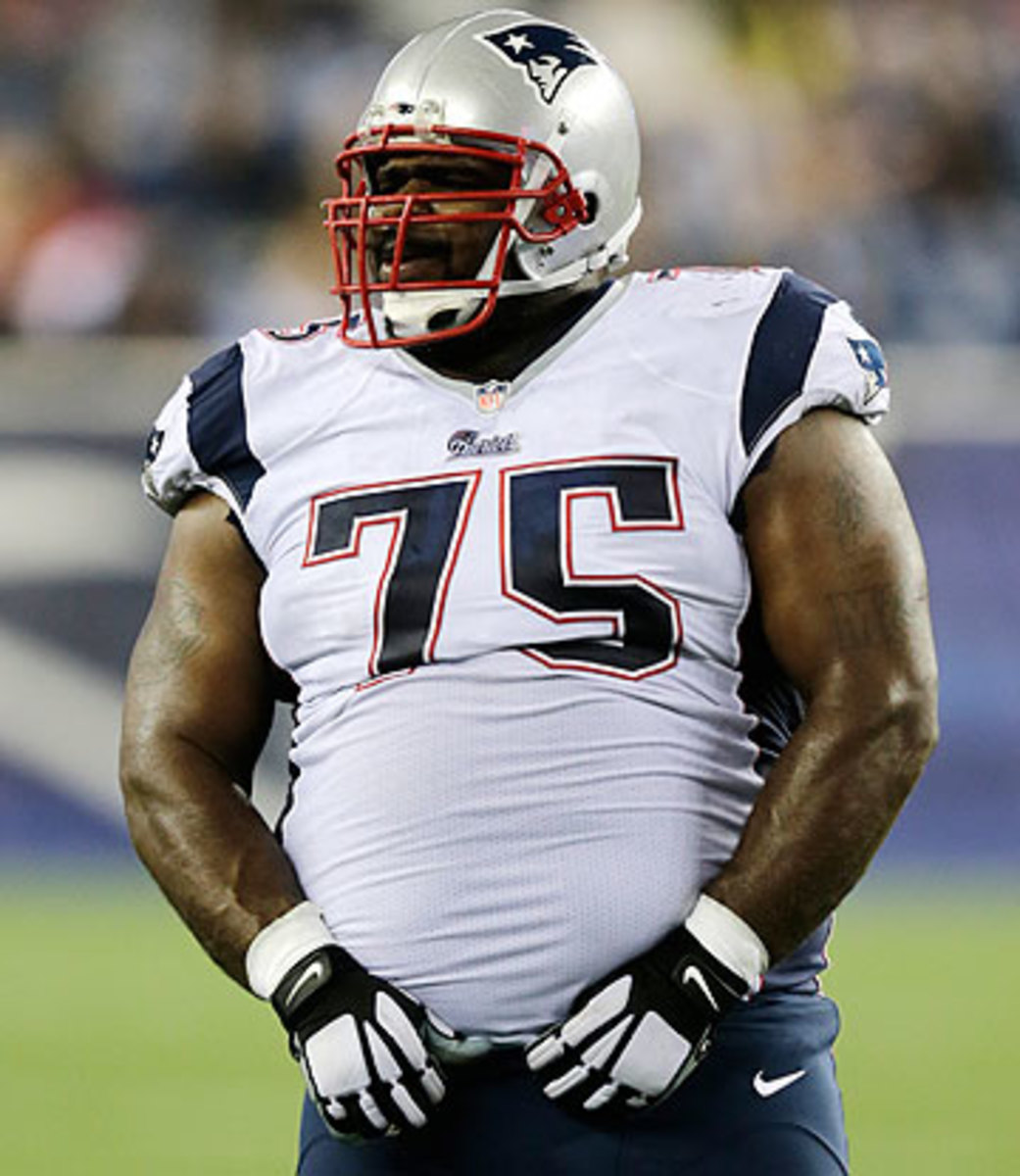 The Patriots are counting heavily on Vince Wilfork, 32 years old and coming off an Achilles injury. (Charles Krupa/AP)