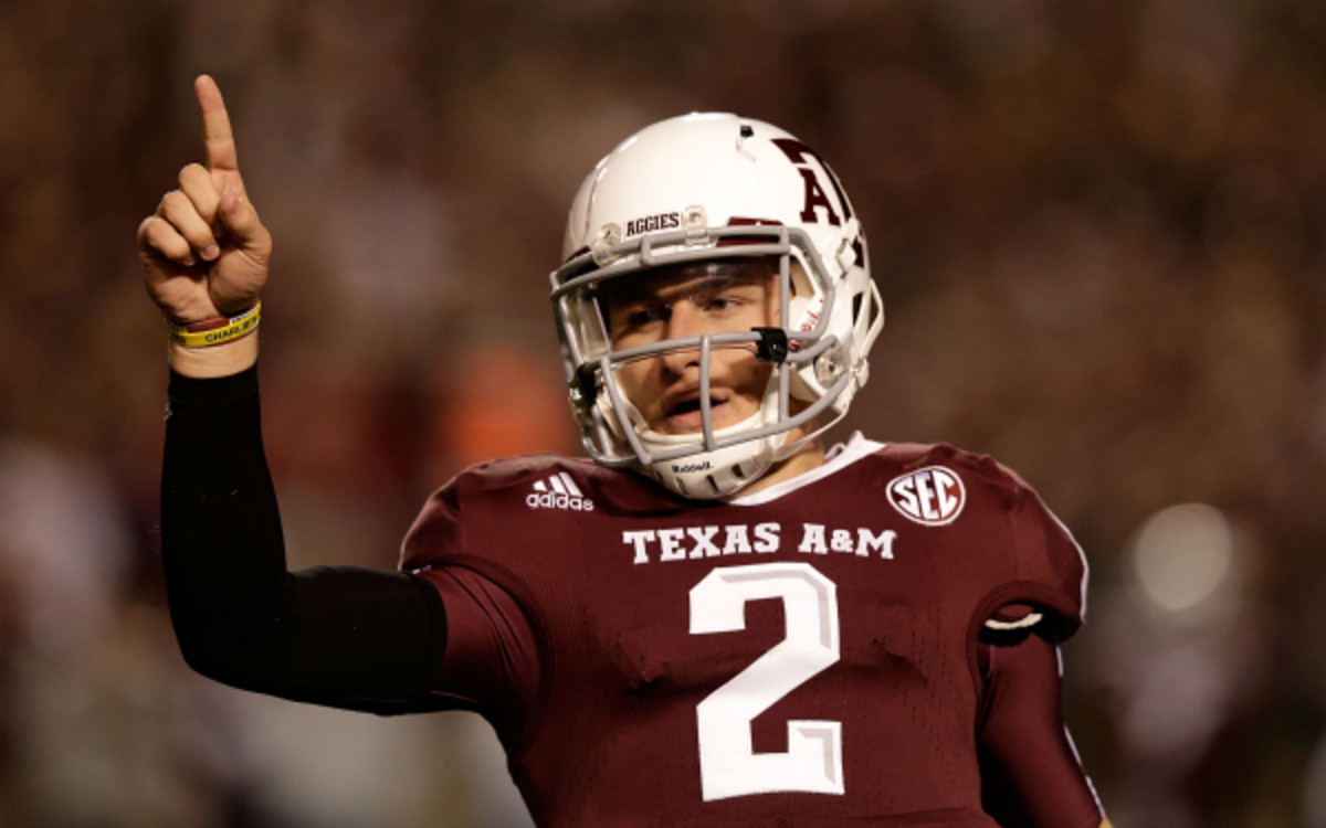 Johnny Manziel's No. 2 jersey was a previous top-seller for A&M. (Scotty Halleran/Getty Images)