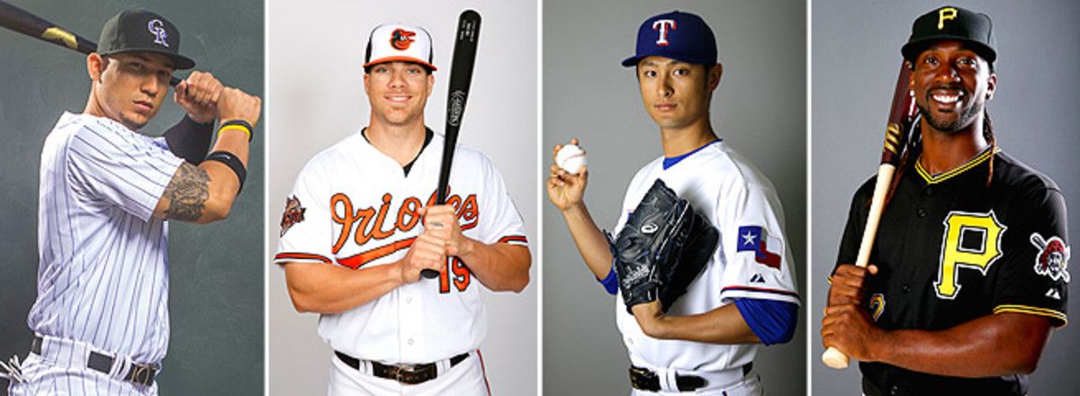 Carlos Gonzalez, Chris Davis, Yu Darvish and Andrew McCutchen will be among first picked in drafts.