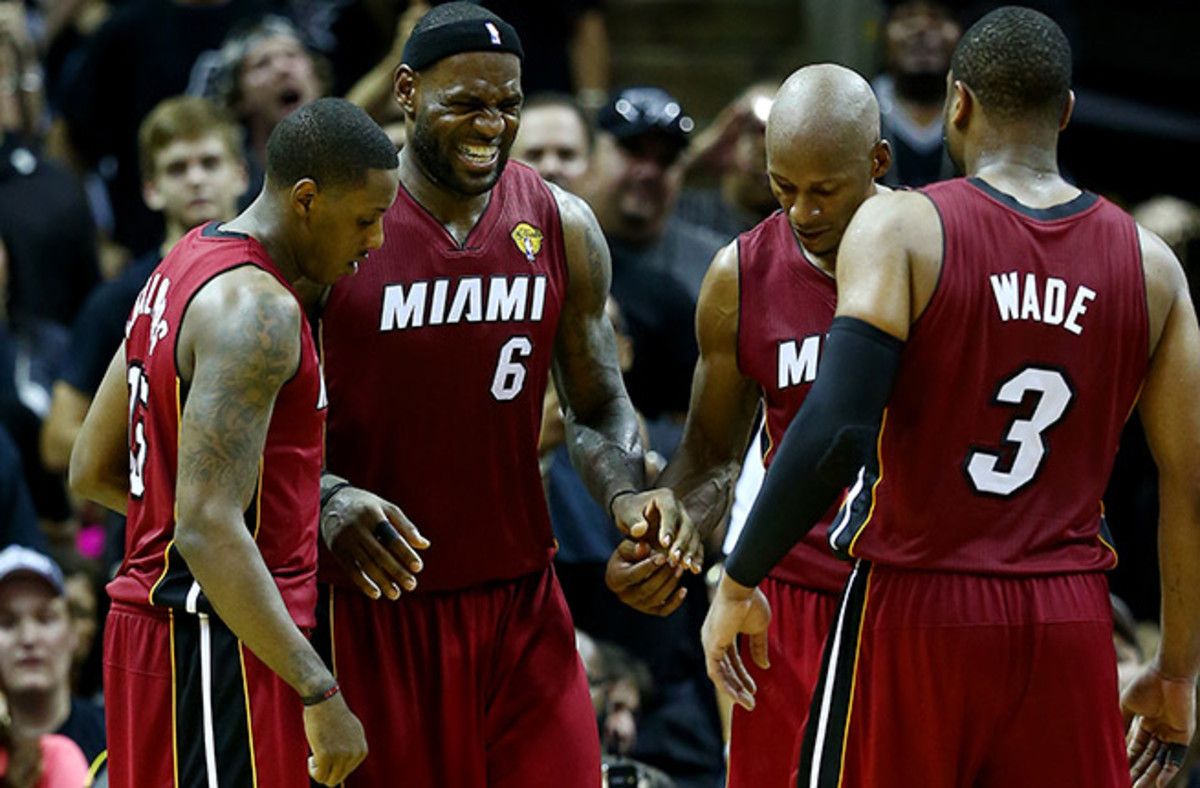 LeBron James was forced out in the fourth quarter of Game 1 of the Finals due to severe cramping.