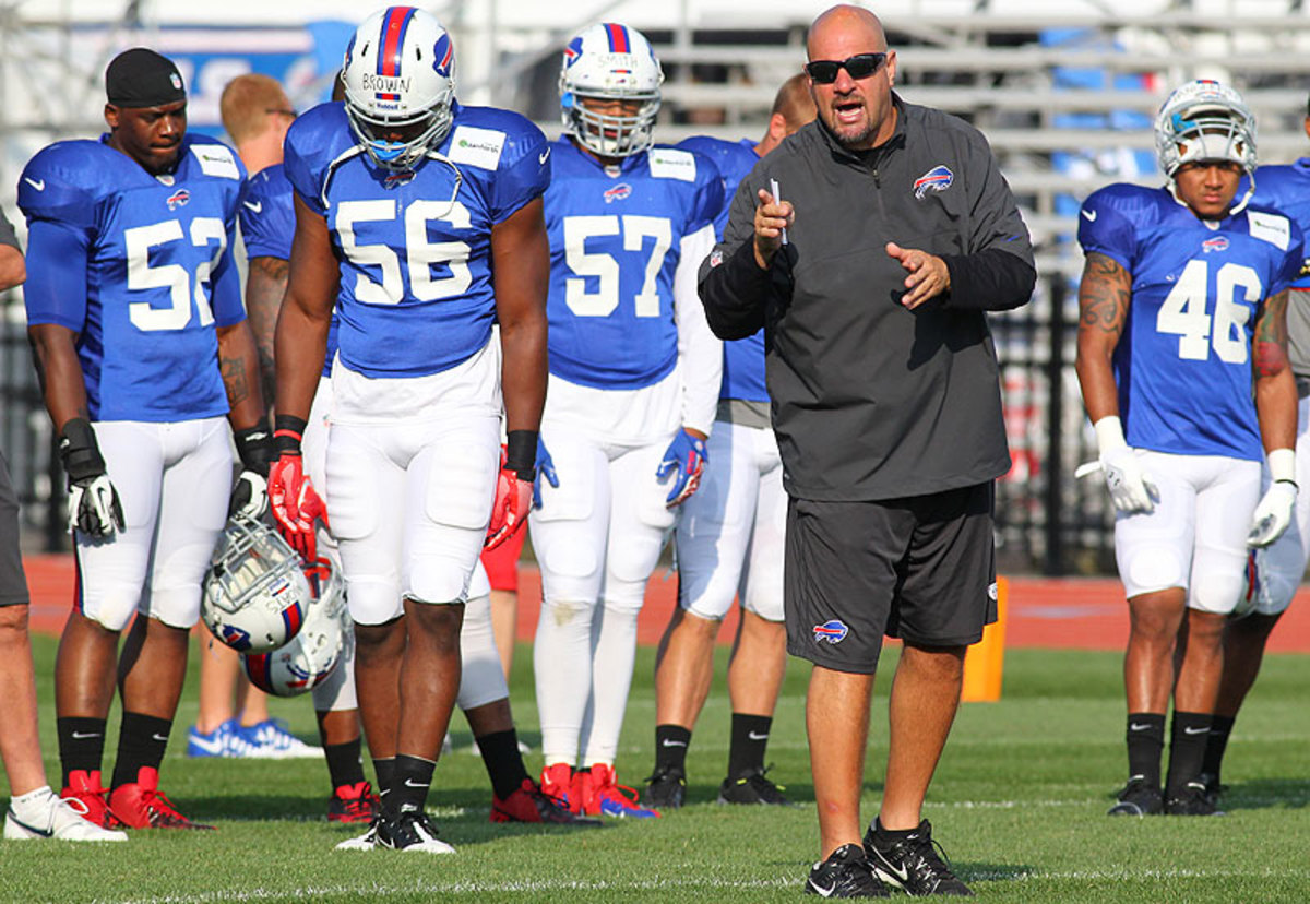 Behind Pettine, the 2013 Bills defense ranked fourth in passings yards allowed and 10th overall. (Bill Wippert/AP)