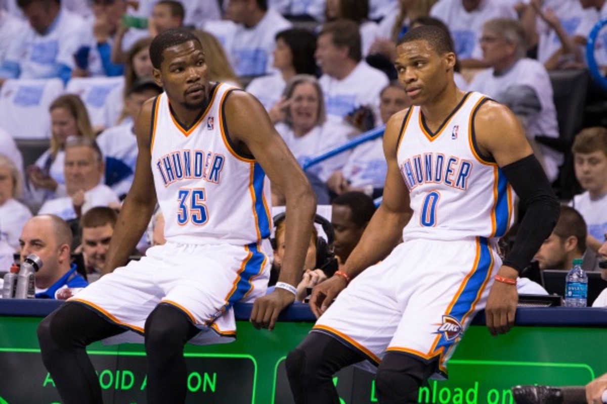 Kevin Durant (left) (Richard Rowe/Getty Images)