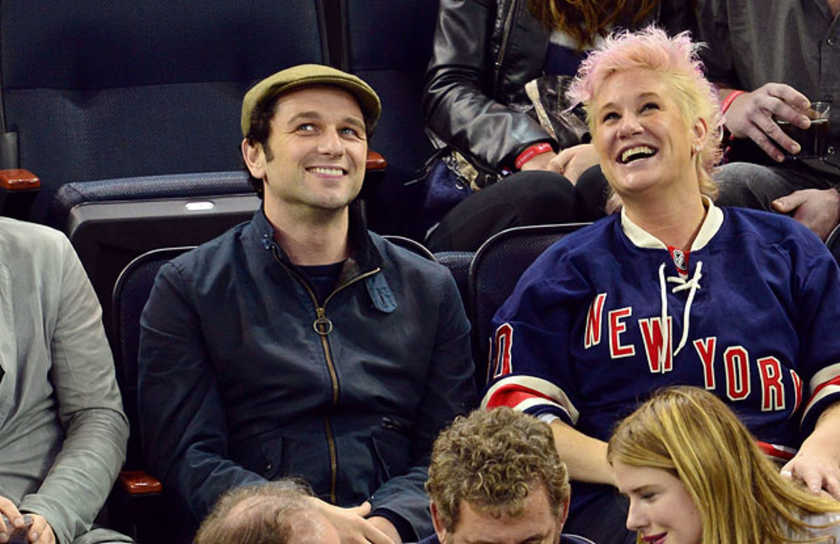 Matthew Rhys and Anne Burrell