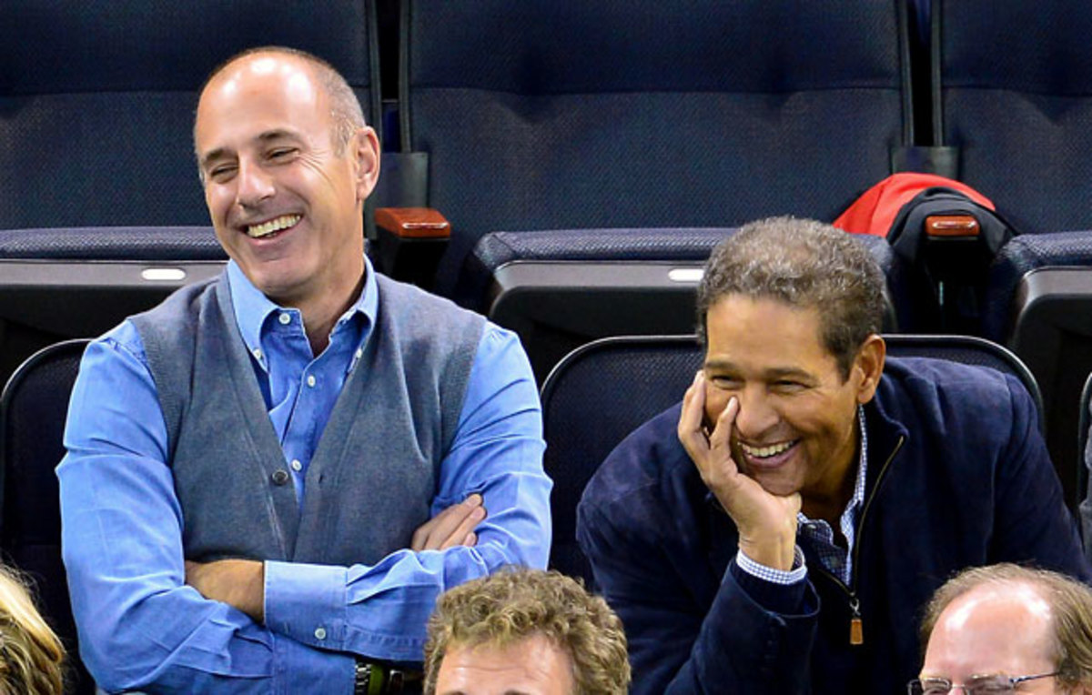 Matt Lauer and Bryant Gumbel