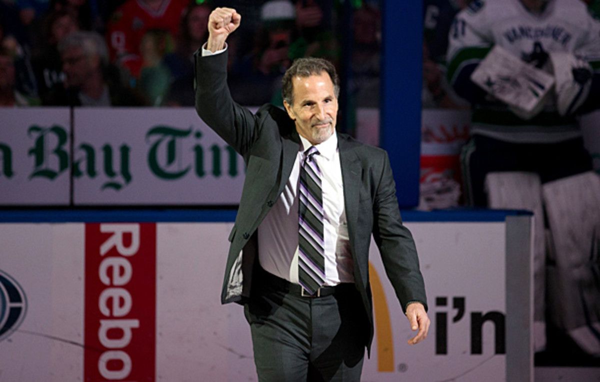 Coach John Tortorella of the Vancouver Canucks