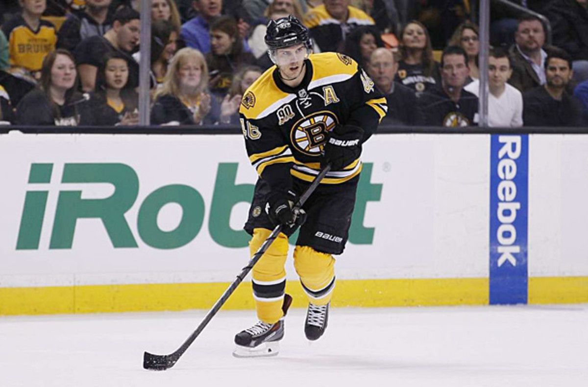David Krejci of the Boston Bruins
