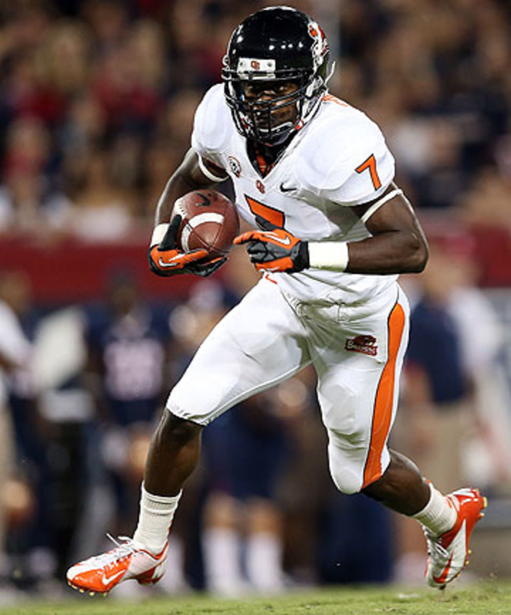 Brandin Cooks' 128 catches ranked second in the NCAA FBS in 2013.(Christian Petersen/Getty Images)