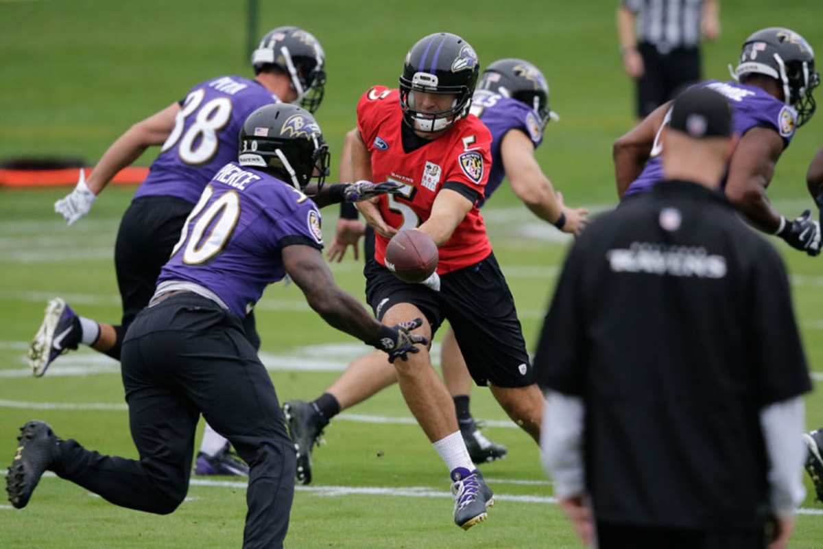 Flacco will be pushed, rather than back-slapped, for the first time in his pro career. (AP)