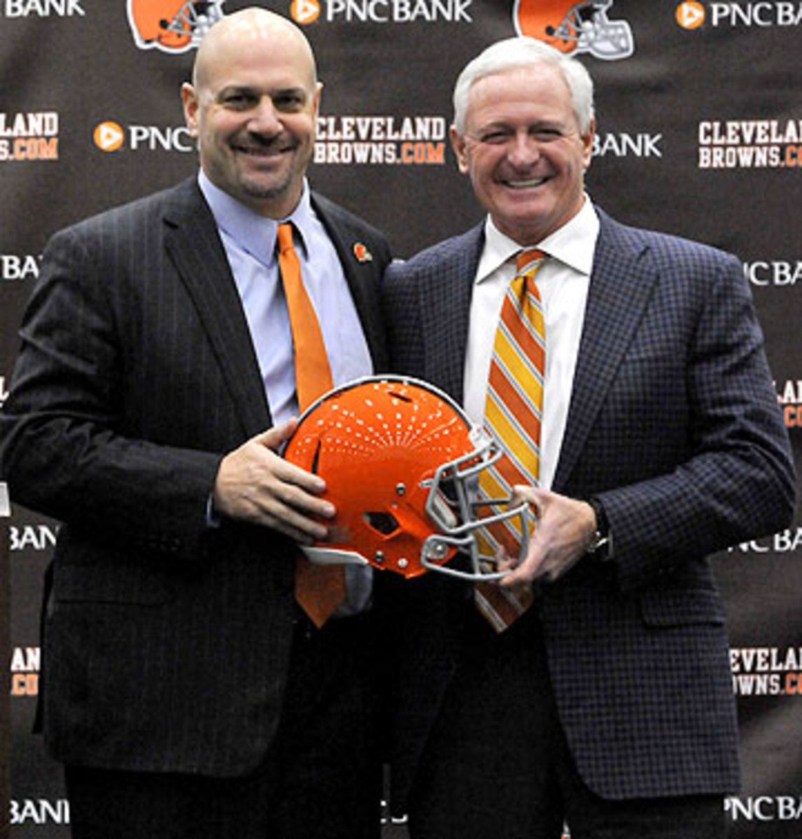 Last month, Haslam hired Mike Pettine, who will be the Browns' fourth head coach since 2009. (Nick Cammett/Getty Images)