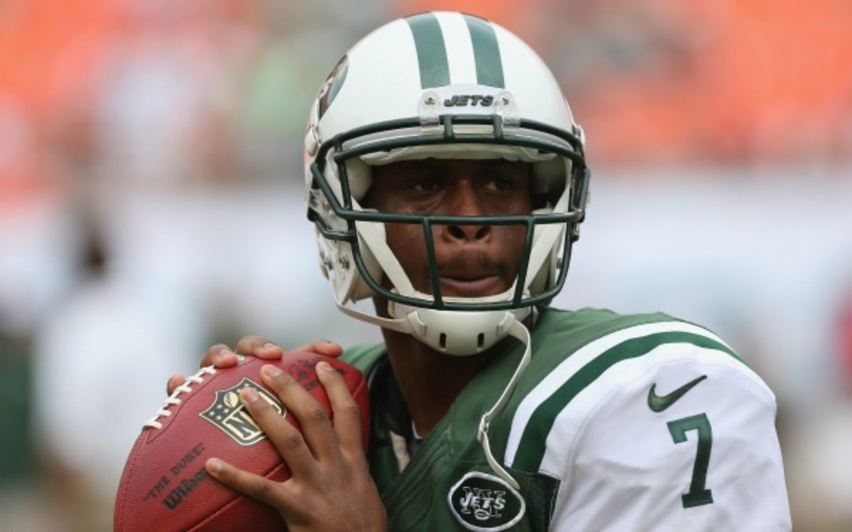 Geno Smith said Vick is "going to be a guy I can work with." (Al Pereira/Getty Images)
