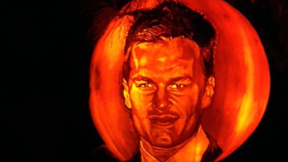 New England Patriots' Tom Brady hyperrealistic JackoLantern Sports