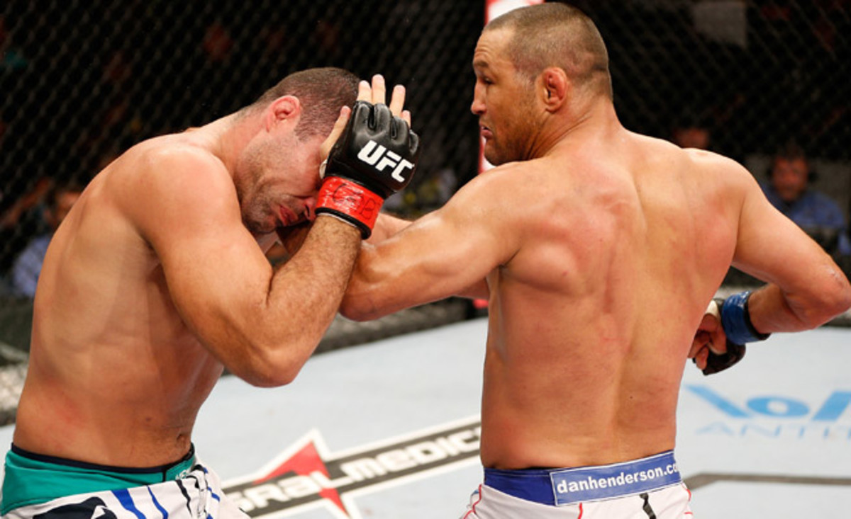 Dan Henderson (right) was able to exploit Mauricio Rua's jabs and show that his tank isn't empty yet.