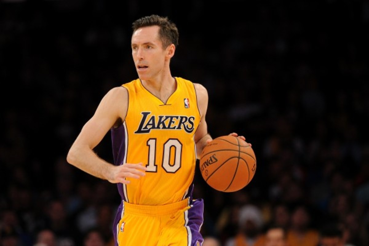 For a career, Steve Nash is averaging 14.3 points and 8.5 assists. (Lisa Blumenfeld/Getty Images)