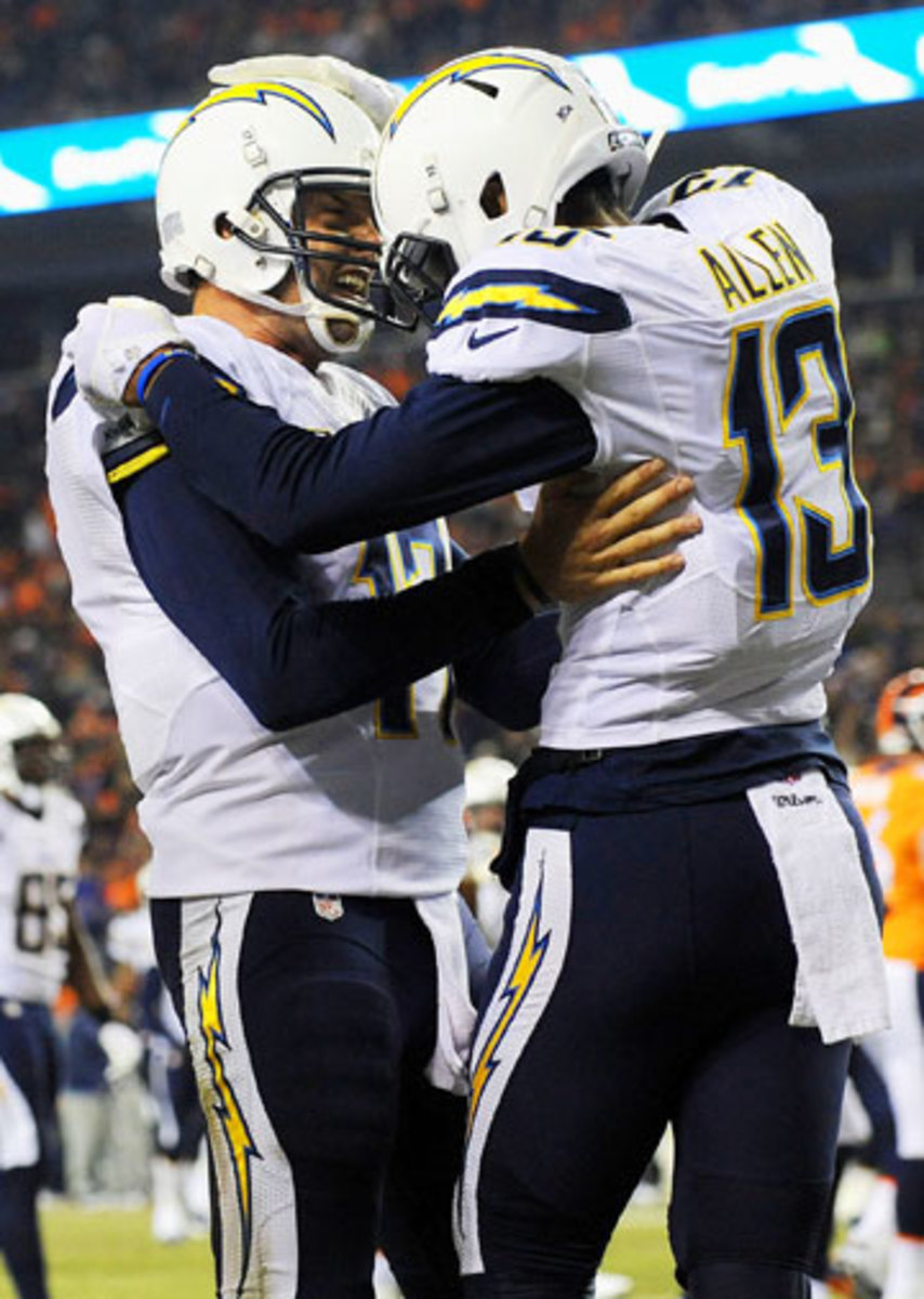 Philip Rivers and Keenan Allen (Dustin Bradford/Getty Images)